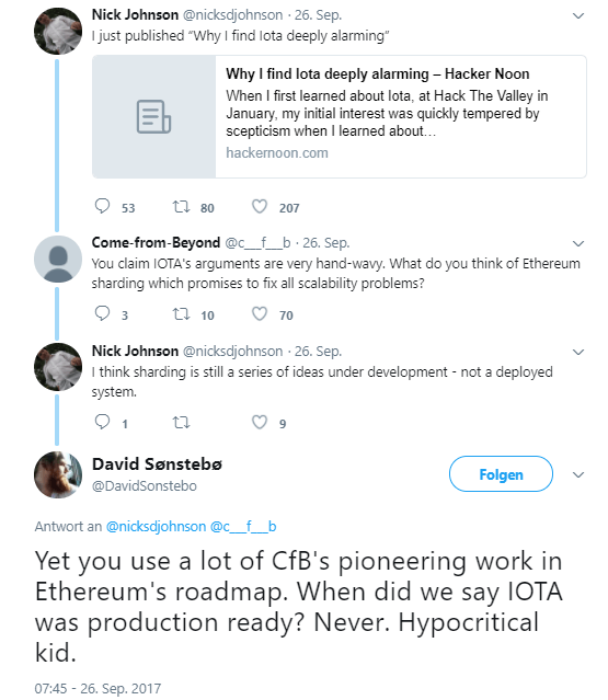 IOTA vs. Ethereum