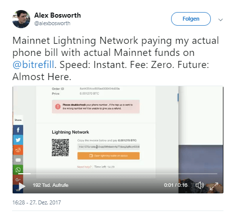 Bitcoin Lightning Test